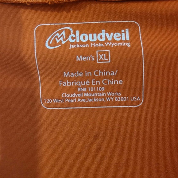 Cloudveil athletic Men's shirt Size XL - Picture 3 of 6